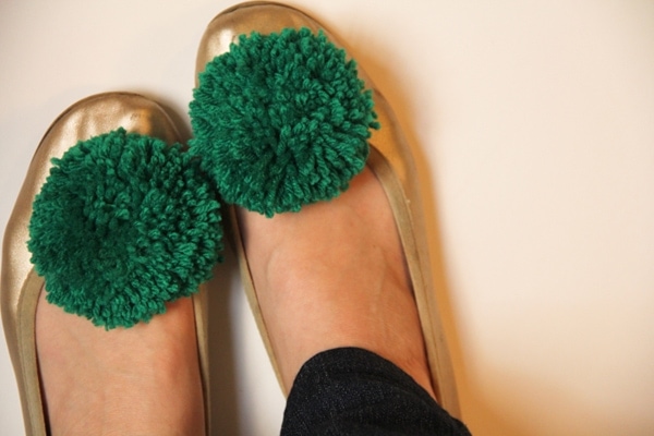 DIY Shoe Pompoms